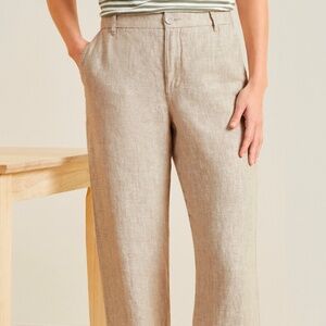 Garnet Hill Linen Pants Sz 4 Color: Sand tan beige